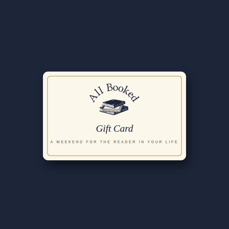 All Booked gift card
